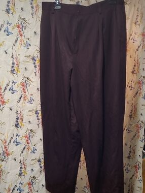 Classic Dark Brown Dress Pants